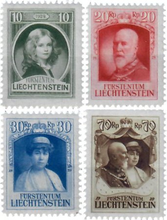 Liechtenstein 1929 - MICHEL 90-93 - Postfrisk