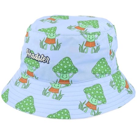 Kinder Headster - Blau bucket Hut - Kinder Happy Fungi Hat Cooling Spray Blue Bucket @ Hatstore