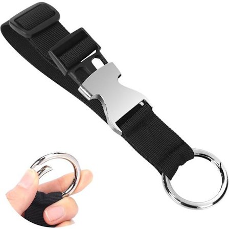 Bagasjestropper, Multifunksjonell Metallspenne, Justerbar Veskekrok, Egnet for Garderober, Tyverisikring og Anti-Mistet Krok, Stødige Bagasjestropper