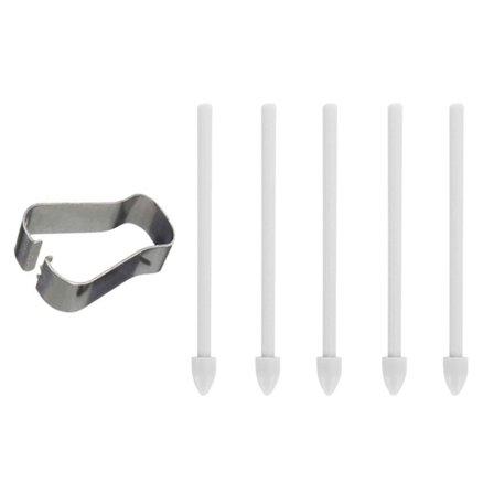 5 st Touch Stylus Spetsar Ersättning med Borttagningspincett Kolfiber S Pen Spetsar för Tab S6/S6 Lite-telefoner för Note10/20 för - Perfet grey_tfrf