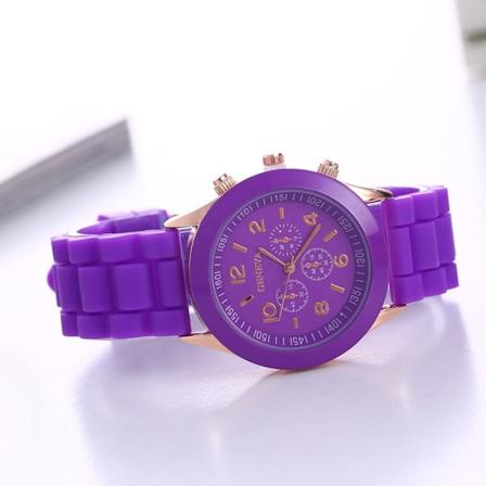 Kvarts Armbåndselektronisk Ur LILA purple