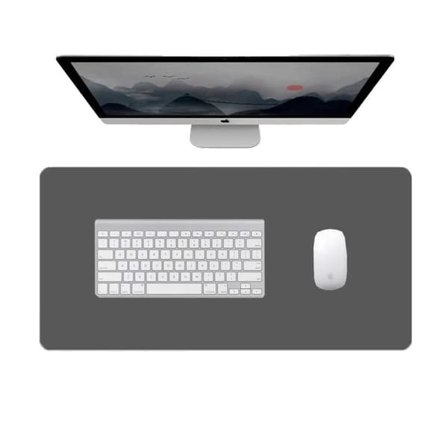 Kirjoitusalusta 80x40cm Nahka Harmaa—pa