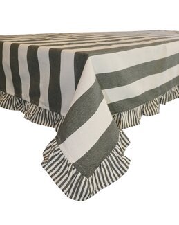 Dug Filippa garnfarvet stribe 140x250 cm Grøn