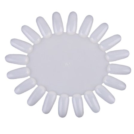 20 Ovale Negltipper Polish Gel Farge Display Kart Palett for DIY Neglekunst