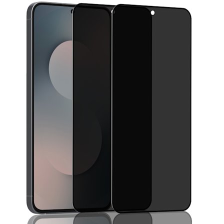 2-Pack Samsung S25 FE Privacy Skærmbeskyttelse - Hærdet Glas 9H - Super kvalitet 3D