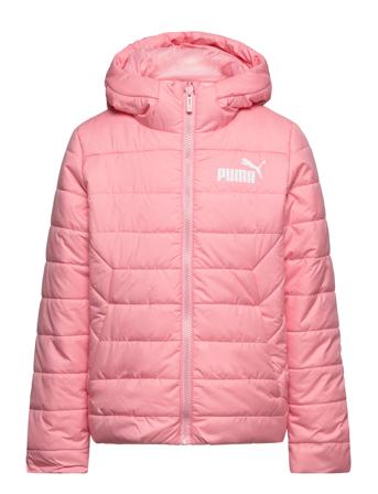 Ess Hooded Padded Jacket Fôret Jakke Rosa PUMA*Betinget Tilbud