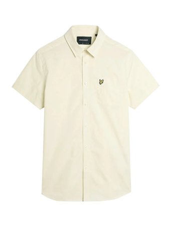 Lyle & Scott Plain Poplin Short Sleeves Shirt - White - S