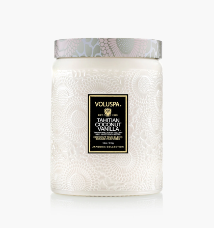 Voluspa Tahitian Coconut-Vanilla Duftlys Large_100t