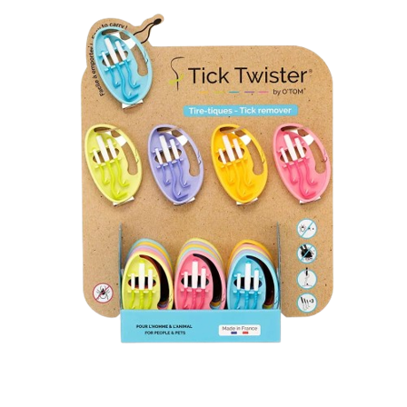 O'Tom - Flåttplukker Kofot 3 stk - Mix Colour - Katt - Kattepleie & kosttilskudd - Mot skadedyr og flått - ZOO.no