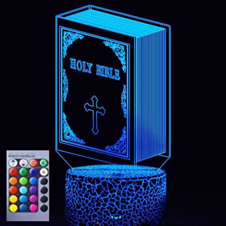3D Raamatun Yövalo Lamppu Illuusio Yövalo 16 Väriä Vaihtuva Pöytä Työpöydän Koriste Lamput Lahja Akryyli Tasainen ABS-Pohja USB-Kaapeli Leikki