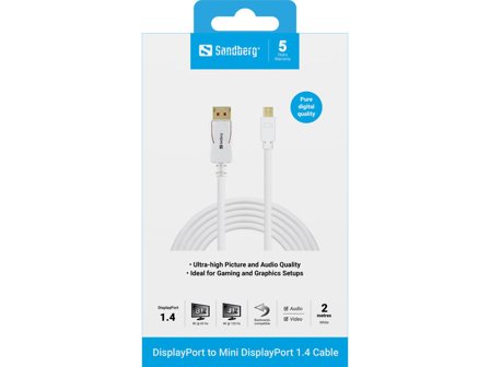 Sandberg DisplayPort-kabel - DisplayPort til Mini DisplayPort - 2 m