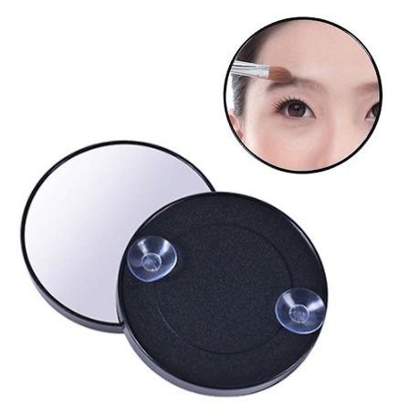 Badrumsspegel 8,8 cm 15x Förstorande Smink Spegel Förstorande Spegel Resestorlek Sugkopp Förstorings Spegel
