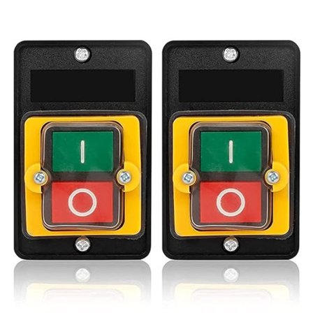 2 kpl AC220V/380V 10A painikkeita vedenkestävä painike päälle/pois painike