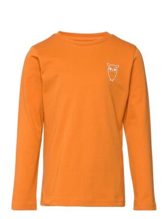 Owl Long Sleeve T-Shirt - Gots/Vega T-shirts Long-sleeved T-shirts Oranssi Knowledge Cotton Apparel
