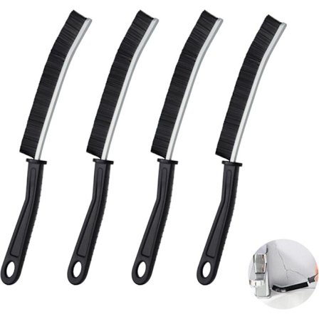 Sprækkebørste, Hjørnebørste, Dybderensende Børste til Toilet, Badeværelse, Køkken og Rengøringsværktøj til Hjemmet