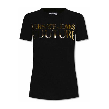 Versace Jeans Couture T-Shirts , Zwart , Dames , Maat: L