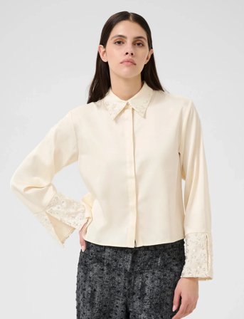 Karen By Simonsen Kbcarmen Shirt - Cream - 42