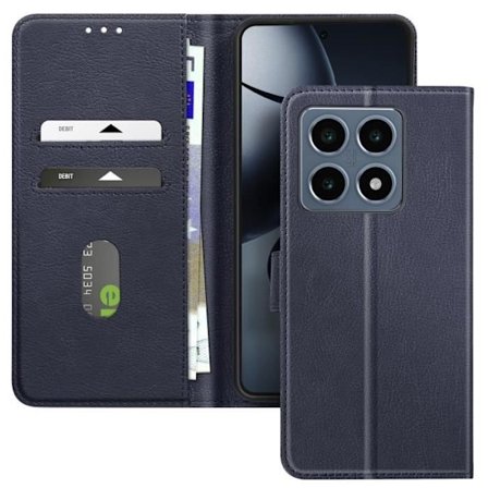 Fodral till Xiaomi 14T - AVIZAR - Stöd för plånboksvändning och video - Midnattsblå