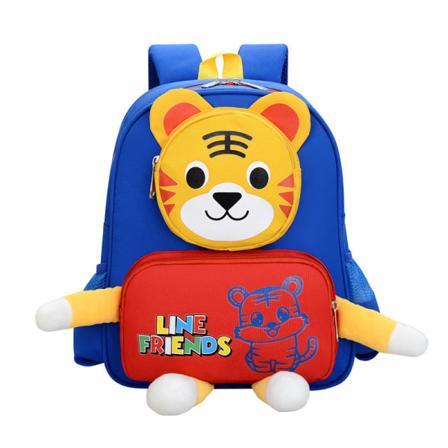 Lasten Lapsi Reppu Toddler koululaukku Länsi-tyylinen söpö sarjakuva Kani Tiger No326 Tiger-Sky Blue