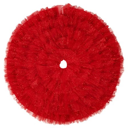 /EA/Juletreskjørt Rødt glitter juletreskjørt Juletreskjørt