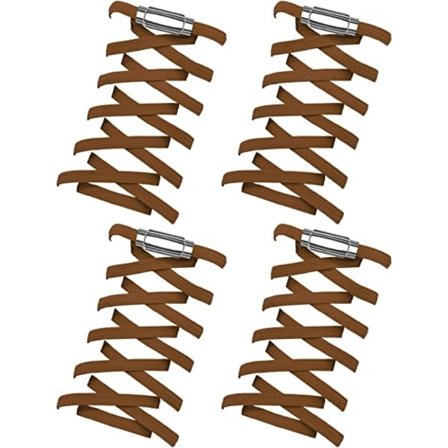 2-par No-tie elastiska skosnören för barn, vuxna, äldre, med