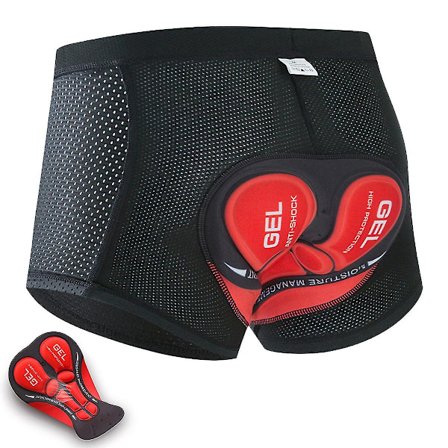 Sykkelshorts for menn 3d Polstret Gel Sykkel Undershorts Pustende Sykkelundertøy Sykkelshorts