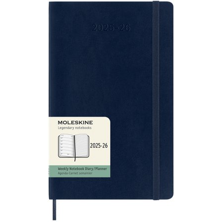 Diary 18M WeekNote Soft Cover Large Sapphire Blue