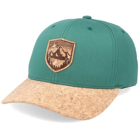 Wild Spirit - Grön adjustable Keps - Starry Mountain Patch Spruce/Cork Adjustable @ Hatstore