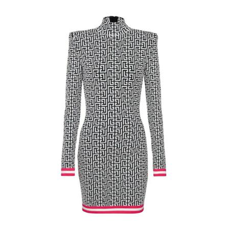 Balmain, Short Dresses Grijs, Dames, Maat:S