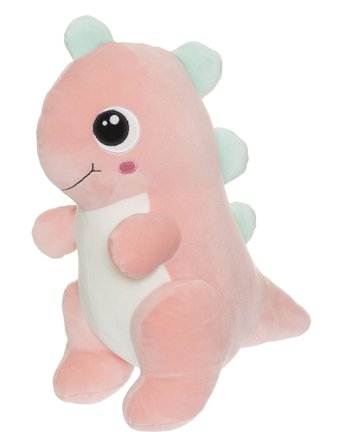 Teddykompaniet | Squeezie, Sitting Dino, Pink | 25 cm