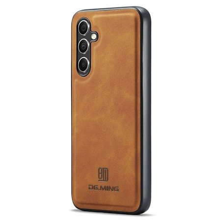 DG MING Samsung S25 Premium PU-læder Hybrid Cover - Brun