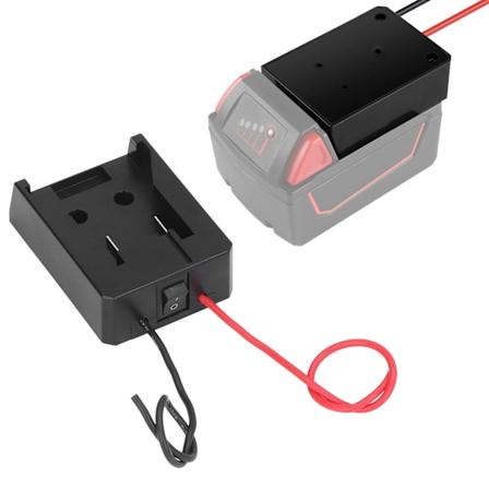 Akkuadapterin muuntaja telakka virrankytkin 14AWG kytkimell DIY 14.4 60V tyypille 2