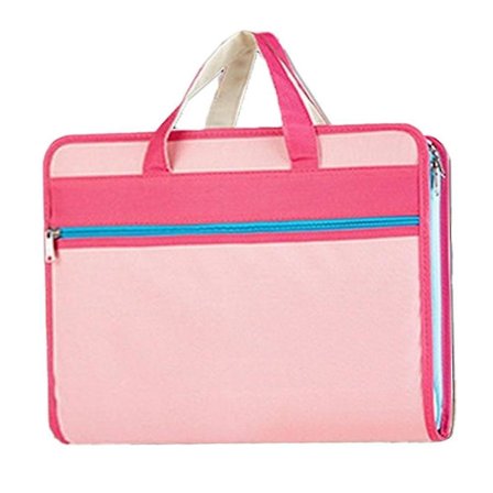 Vanntett lerret oppbevaringsmappe Bærbar koffert Flerlags innleggmappe