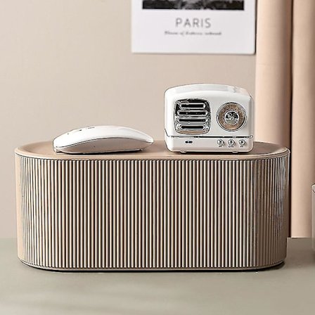 Kabelorganisationsboks med låg - Kabelboks til at skjule og gemme strømskinner og ledninger