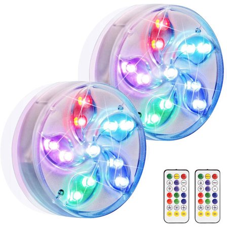 Kylpytynnyrin valot, upotettavat led-altaan valot, kylpylävalot kauko-RF-toiminnolla