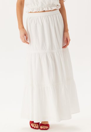 BUBBLEROOM - Cotton Lace Maxi Skirt - M