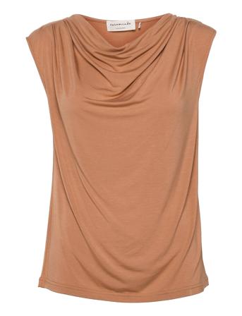 T-Shirt T-shirts & Tops Sleeveless Beige Rosemunde