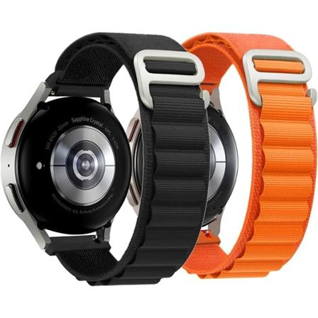 Loop-rem til Samsung Galaxy Watch 5/4 40mm 44mm/Watch5 Pro, 20mm justerbar sport nylon G-krog udskiftning til Huawei Watch, Amazfit GTS