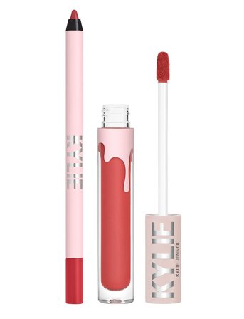 Kylie Cosmetics Matte Liquid Lipstick & Lip Liner 401 Victoria, Makeup, Læber, Lipliner