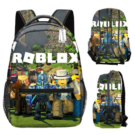 Roblox ryggsäck tryckt ryggsäck My World ryggsäck tecknad anime barnryggsäck-YX014