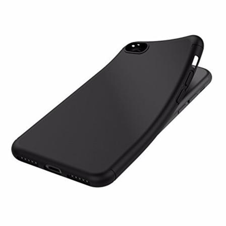 Iphone 7 - Stilrent Mattbehandlat Silikonskal Svart