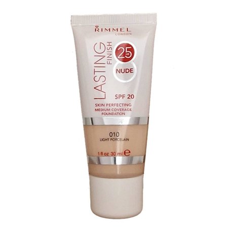Rimmel Lasting Finish 25h Nude Foundation 010 Light Porcelain 30ml