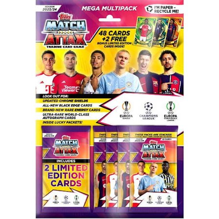 Jalkapallokortit - MEGA Monipakkaus - 2023-24 Topps Match Attax (50 korttia)