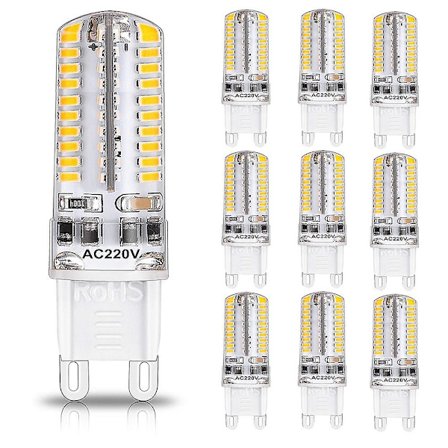 G9 Dimbar LED Bi-pin Maispære 72 LED 600lm 5w