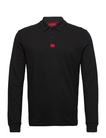 Deresolo222 Polos Long-sleeved Musta HUGO