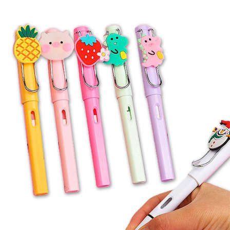 5 stk. Evigvarende blyant blekkfrie blyanter ubegrenset skrivende blyant miljøvennlig treløs penn