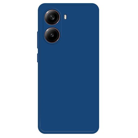 Xiaomi Poco X7 Pro 5G / Redmi Turbo 4 5G Fleksibelt etui Lige kantbeskyttelse Telefoncover - Safir