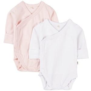 A Happy Brand 2-Pack Light pink Wrap Bodies 74/80 cm - All in ones - 74/80 cm - Pink