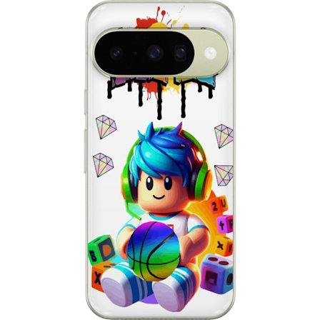Kompatibelt Mobilskal till Google Google Pixel 10 Färgstark Roblox-illustration med spelkaraktär, leksaker och energi, perfekt för spelentusiaster