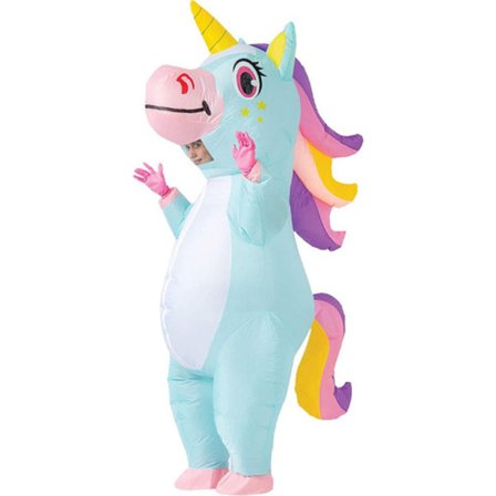 Oppblåsbar Unicorn kostyme for voksne, Halloween V
